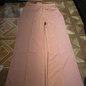 Pink Wide Leg Pants